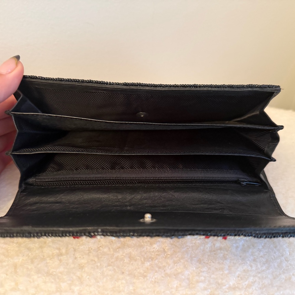 Multicolor Beaded Wallet Clutch - Picture 3 of 3